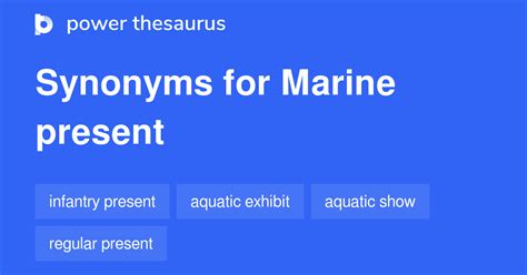 MARINE in Thesaurus: 1000+ Synonyms & Antonyms for MARINE.